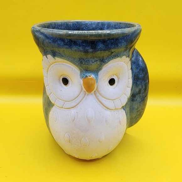 Other - Blue Owl Handwarmer Coffee Cup Mug Left-Handed